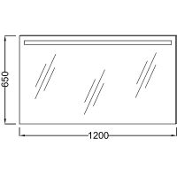 Зеркало Jacob Delafon Parallel 120 EB1418RU-NF с подсветкой с инфракрасным выключателем и подогревом — фото 2, Зеркала в ванную комнату