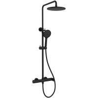 Товар: Душевая система Vincea Rondo VSFS-1R0MB Черная матовая - фото 1 Душевая система Vincea Rondo VSFS-1R0MB Черная матовая — фото 1, Душевые стойки