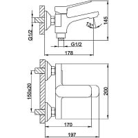 Товар: Смеситель для ванны Frap H62 F3262 Черный матовый - фото 7 Смеситель для ванны Frap H62 F3262 Черный матовый — фото 7, Смеситель для ванны