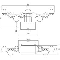 Товар: Настенный светильник Maytoni Modern Tessara MOD081WL-L13G3K Белый Золото - фото 4 Настенный светильник Maytoni Modern Tessara MOD081WL-L13G3K Белый Золото — фото 4, Светильники