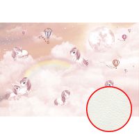 Фреска детская Ortograf Little Friends 34366 Фактура флок FLK Флизелин (4*2,7) Розовый, Мультимедия/Животные — фото 1, Фрески