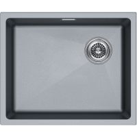 Кухонная мойка Paulmark Lumi 55 UNI-Skew LU55SK-GRM Серый металлик — фото 1, Кухонные мойки