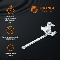 Товар: Смеситель для ванны Orange Aristo T19-211cr универсальный Хром - фото 7 Смеситель для ванны Orange Aristo T19-211cr универсальный Хром — фото 7, Смесители