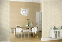 Обои RASCH Garden 531367 Винил на флизелине (0,53*10,05) Бежевый/Оранжевый, Однотонные/Рогожка — фото 4, Обои для стен