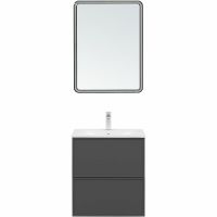 Тумба под раковину Aquanet Арт 60 329063 подвесная Ясень графит — фото 7, Тумбы под раковину