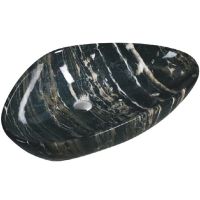 Раковина-чаша SantiLine 67 SL-7031 Черный мрамор — фото 1, Раковины накладные