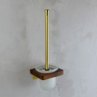 Ершик для унитаза Bronze de Luxe Forest 10706G Орех Золото матовое — фото 2, Ершики для унитаза