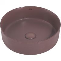 Раковина-чаша Abber Bequem 36 AC2108MC Коричневая матовая — фото 1, Раковины накладные