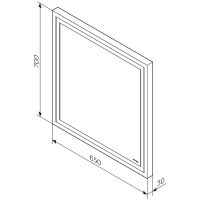 Зеркало AM.PM Gem 65 M91AMOX0651WG с подсветкой с механическим выключателем — фото 10, Мебель для ванной
