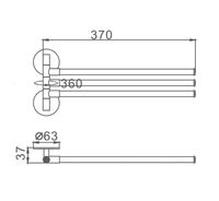 Товар: Полотенцедержатель Frap F38 F3813 поворотный Хром - фото 9 Полотенцедержатель Frap F38 F3813 поворотный Хром — фото 9, Полотенцедержатели