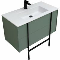 Тумба под раковину Allen Brau Reality 90 1.32006.CGM подвесная Олива матовая — фото 33, Тумбы под раковину