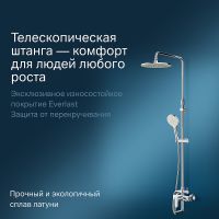 Душевая система AM.PM Like F0780964 Хром — фото 3, Душевое оборудование. Душевая программа