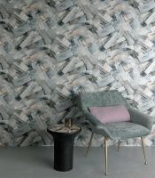 Обои Grandeco Time 2025 TI 3005 Винил на флизелине (1,06*10,05) Серый/Коричневый, Абстракция — фото 4, Обои для стен