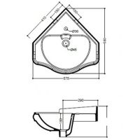 Раковина Kerasan Retro 57 103201*1 Белая — фото 5, Раковины