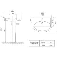 Тумба с раковиной Misty Смайл 60 УТ000013112 Белая — фото 9, Мебель для ванной