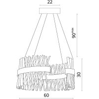 Товар: Подвесной светильник Divinare Corona 1685/01 SP-1 Прозрачный Золото - фото 5 Подвесной светильник Divinare Corona 1685/01 SP-1 Прозрачный Золото — фото 5, Подвесные светильники