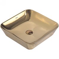 Раковина-чаша Abber Rechteck 43 AC2205GG Золото — фото 1, Раковины накладные