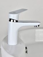 Смеситель для раковины Viko V-4141 Хром Белый — фото 3, Смесители