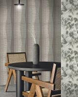 Обои Emiliana Parati Zen 72936 Винил на флизелине (1,06*10,05) Зеленый/Коричневый, Абстракция/Полоса — фото 2, Обои для стен