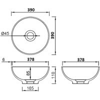 Раковина-чаша Boheme Armadi Art  Monaco 39 879-39 Белая — фото 4, Раковины