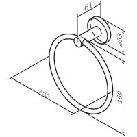 Товар: Кольцо для полотенец AM.PM X-Joy A85A34499 Золото - фото 8 Кольцо для полотенец AM.PM X-Joy A85A34499 Золото — фото 8, Полотенцедержатели