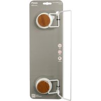 Полотенцедержатель Fixsen Magic White FX-47002 Белый матовый — фото 2, Полотенцедержатели