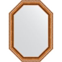 Зеркало Evoform Octagon 52х72 BY 7069 в багетной раме - Версаль бронза 64 мм — фото 1, Мебель для ванной