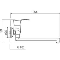 Смеситель для кухни Ростовская Мануфактура Сантехники SL86-005 Хром — фото 6, Смесители
