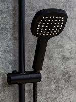 Товар: Душевой гарнитур Orange O-Shower OS804b Черный матовый - фото 3 Душевой гарнитур Orange O-Shower OS804b Черный матовый — фото 3, Душевые гарнитуры