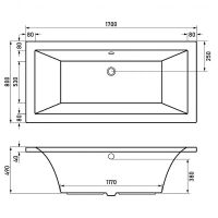 Товар: Акриловая ванна Berges Tari 170x80 050028 без гидромассажа - фото 10 Акриловая ванна Berges Tari 170x80 050028 без гидромассажа — фото 10, Ванны