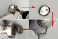 Стакан для зубных щеток Frap F37 F3708 двойной Сатин — фото 6, Стаканы для зубных щеток