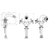 Товар: Смеситель для биде Boheme Royal Cristal 316-Royal/CRST Бронза - фото 4 Смеситель для биде Boheme Royal Cristal 316-Royal/CRST Бронза — фото 4, Смесители