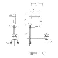 Товар: Смеситель для раковины Migliore Opera 19053 Золото - фото 2 Смеситель для раковины Migliore Opera 19053 Золото — фото 2, Смесители