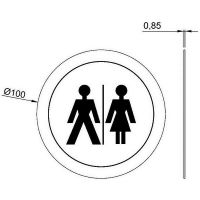 Товар: Табличка Общий туалет Nofer 16722.2.S Матовая нержавеющая сталь - фото 2 Табличка Общий туалет Nofer 16722.2.S Матовая нержавеющая сталь — фото 2, Аксессуары и оборудование для общественных мест