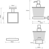 Дозатор для жидкого мыла Bemeta Plaza Хром арт-118209049 — фото 2, Дозаторы