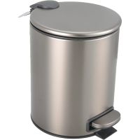 Ведро для мусора Boheme Uno 10426-GM Оружейная сталь — фото 1, Мусорные ведра