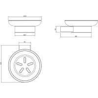 Товар: Мыльница Milacio Ultra MCU.962.MB Чёрная матовая - фото 4 Мыльница Milacio Ultra MCU.962.MB Чёрная матовая — фото 4, Мыльницы