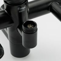 Товар: Душевая система Frap H801 F24801-6 Черная матовая - фото 5 Душевая система Frap H801 F24801-6 Черная матовая — фото 5, Душевое оборудование. Душевая программа
