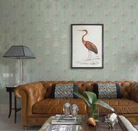 Обои Milassa Classic LS1 005 Флизелин (1*10,05) Зеленый/Серый, Вензель/Орнамент — фото 2, Обои для стен