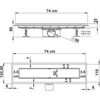 Товар: Душевой лоток Vincea Anzer 70 SAY.72.2.70.STN с решеткой Сатин - фото 3 Душевой лоток Vincea Anzer 70 SAY.72.2.70.STN с решеткой Сатин — фото 3, Душевые лотки