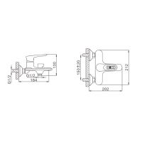 Смеситель для ванны Frap H49 F3249 Белый Хром — фото 16, Смеситель для ванны