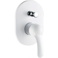 Смеситель для душа Cezares Lira LIRA-C-VDIM-BLC Белый глянцевый — фото 1, Смеситель для душа