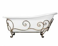 Ванна из искусственного камня Эстет Царская 150х73 ФР-00001653 без гидромассажа — фото 6, Ванны из искусственного камня