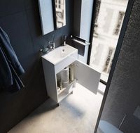 Товар: Тумба с раковиной 1MarKa Lira 40Н R У85920 Белый глянец - фото 5 Тумба с раковиной 1MarKa Lira 40Н R У85920 Белый глянец — фото 5, Тумбы с раковиной