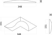 Гипсовая 3д панель Artpole Elementary Coral E-0042 151x348 мм — фото 6, Гипсовые 3Д панели