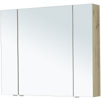 Зеркальный шкаф Aquanet Алвита New 100 277545 Дуб Веллингтон — фото 3, Зеркальные шкафы в ванную