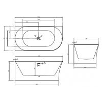 Товар: Акриловая ванна Abber AB9258-1.5 L 150х78 без гидромассажа - фото 4 Акриловая ванна Abber AB9258-1.5 L 150х78 без гидромассажа — фото 4, Ванны