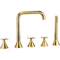 Товар: Смеситель на борт ванны Migliore Sirius 28172 Золото - фото 3 Смеситель на борт ванны Migliore Sirius 28172 Золото — фото 3, Смесители