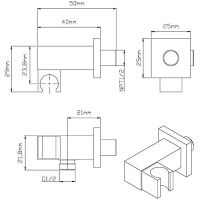 Шланговое подключение Vincea VSC-41MB Черное матовое — фото 2, Шланговые подключения