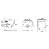Товар: Унитаз WeltWasser Merzbach 043 MT-WT 10000010279 подвесной Белый матовый с сиденьем Микролифт - фото 3 Унитаз WeltWasser Merzbach 043 MT-WT 10000010279 подвесной Белый матовый с сиденьем Микролифт — фото 3, Унитазы